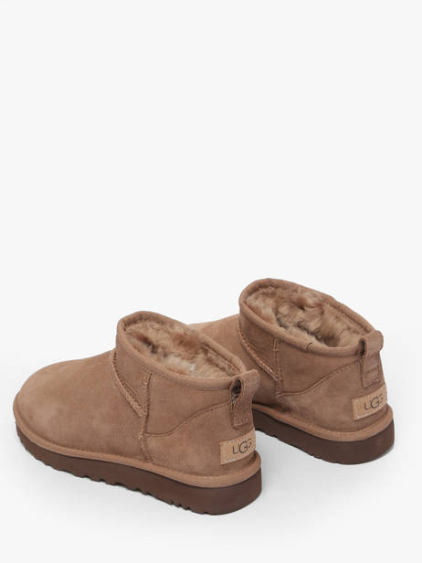 Boots Classic Ultra Mini Uit Leder Ugg Bruin women - 01116109 ander zicht 3